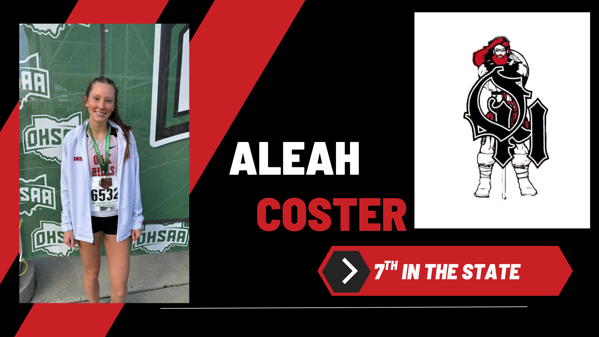 Aleah Coster 7th in State